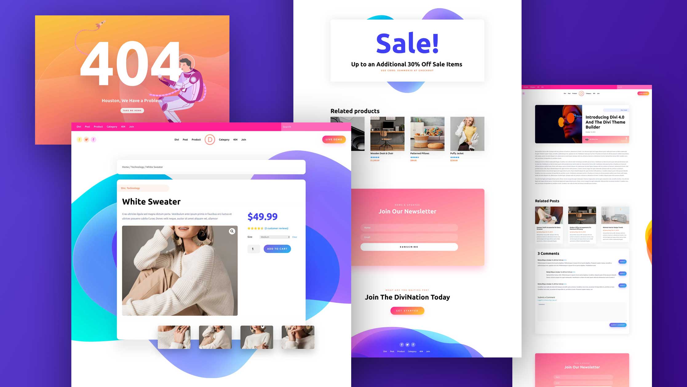 divi templates
