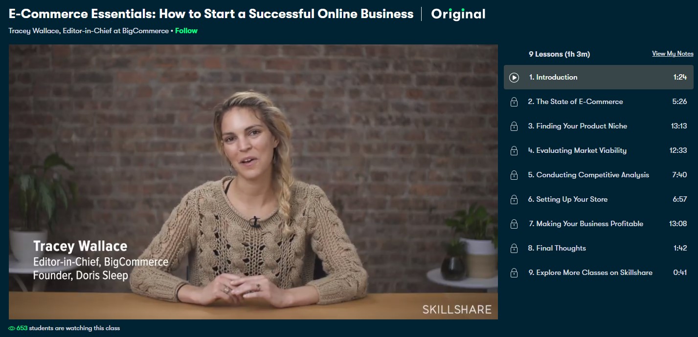 ecommerce how to start course