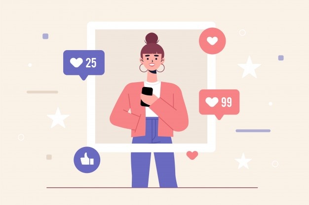 influencer woman social media landing page 52683 22950