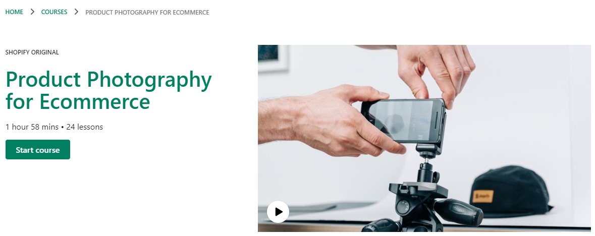 product photography ecommerce