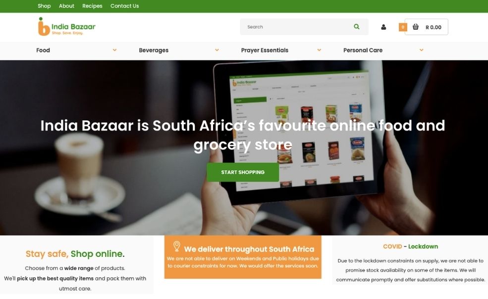 India Bazaar Shopify store