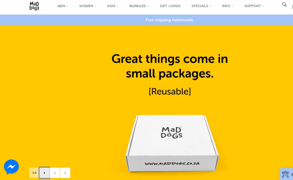 Mad Dogs Clothing Shopify store