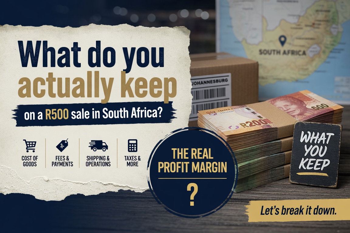 What do you actually keep on a R500 sale in South Africa online store sale