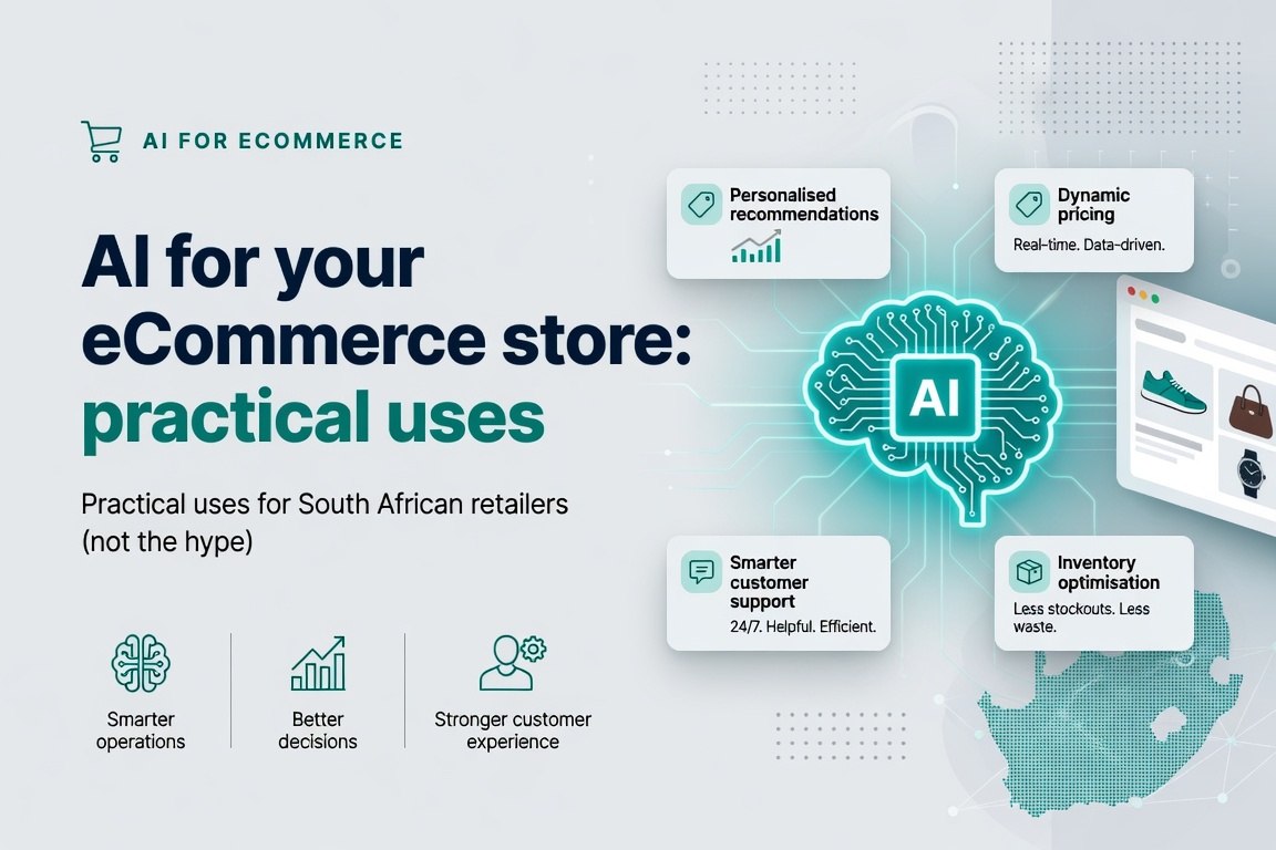 AI for your eCommerce store practical uses for South African retailers