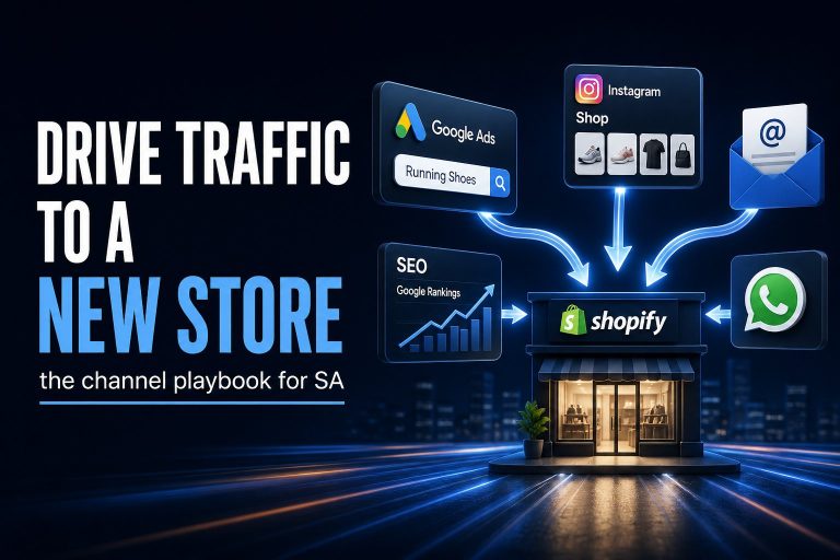 How to drive traffic to a new online store: the channel playbook for SA stores