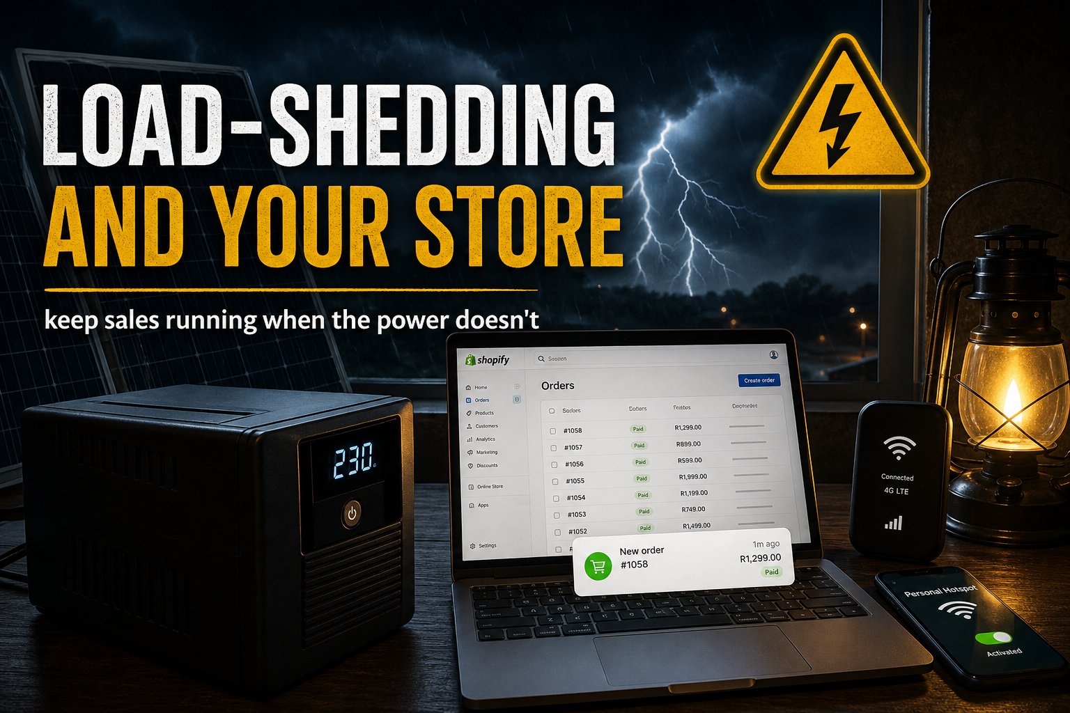 Load-shedding and your online store: keeping sales running when the power doesn't