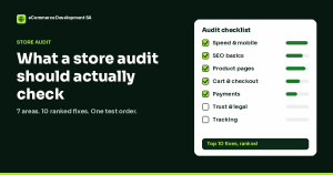 eCommerce store audit checklist: what to check and what it should cost
