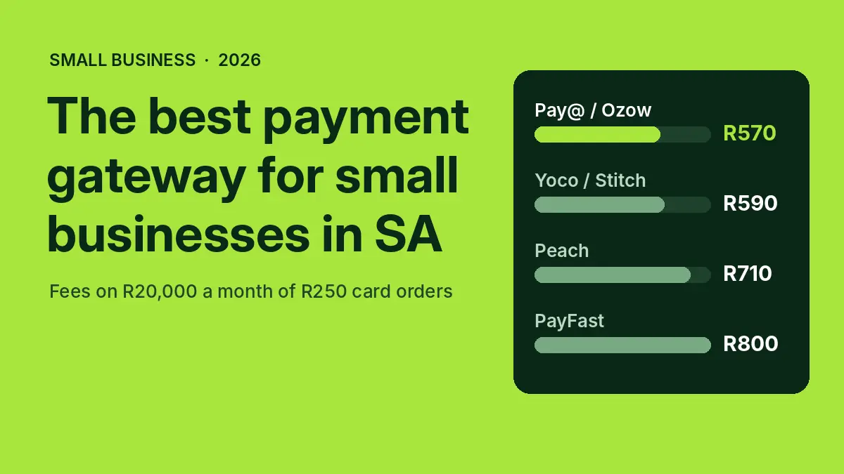 Best payment gateway for small businesses in South Africa